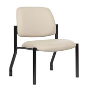 Boss Antimicrobial Armless Guest Chair, 400 lb. weight capacity, B9595AM-BG-400